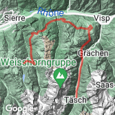 Mapa Dzień 5: Grimentz - Tasch
